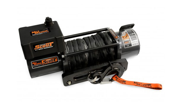 Mile marker SEC8 SCOUT (ES) 8,000 POUND WATERPROOF ELECTRIC WINCH WITH SYNTHETIC ROPE