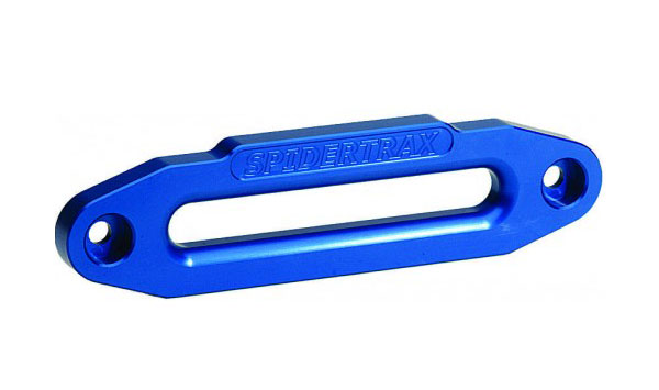 QUADRATEC Spidertrax Aluminim Fairlead for a Warn 6000-9500 Winch with Synthetic Winch Line - Blue